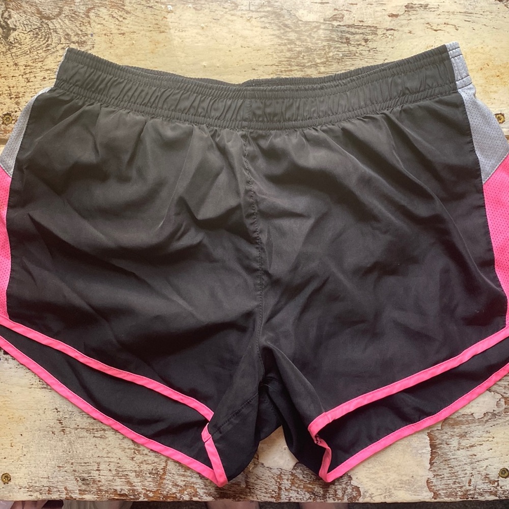 Black & Pink Athletic Shorts